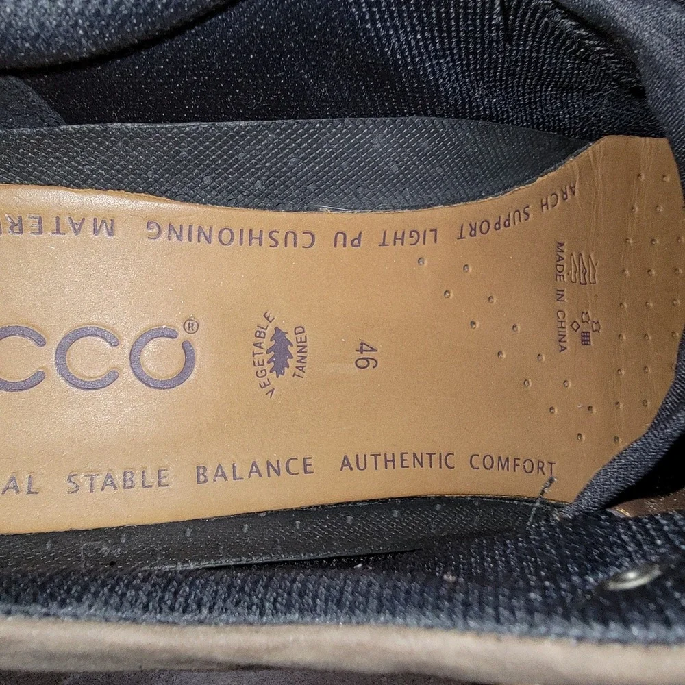 ECCO Track 6 Gore-Tex Mens Hiking Shoes Brown Leather Waterproof Size 12 / EU 46